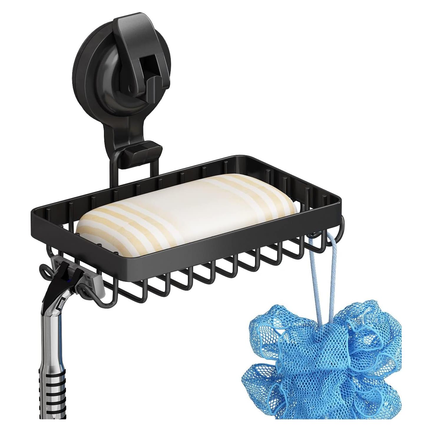 Soporte de Jabón para Ducha TESOT, Acero Inoxidable Negro