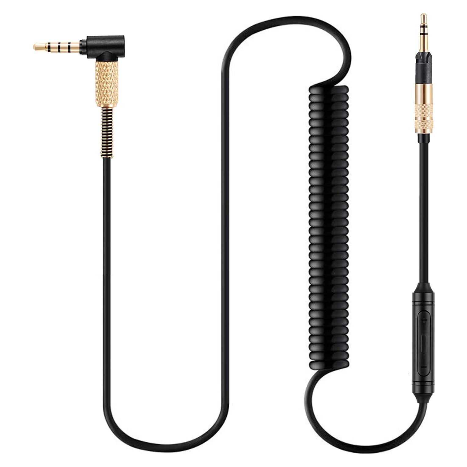 Cable de Audio Enrollado FAAEAL 1.3m-2.5m con Micrófono