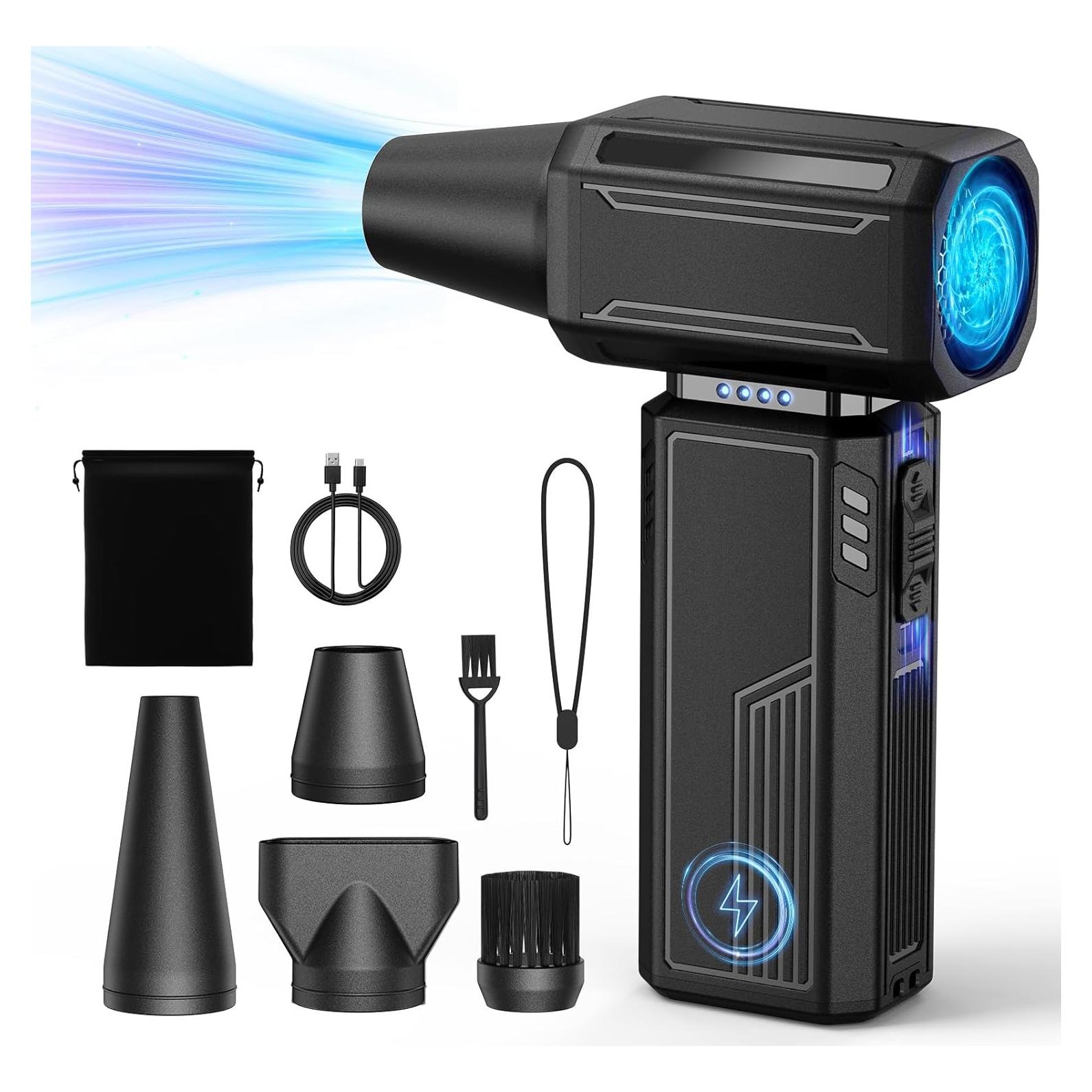 Soplador de Aire Comprimido Dolequ 200000RPM Portátil Negro