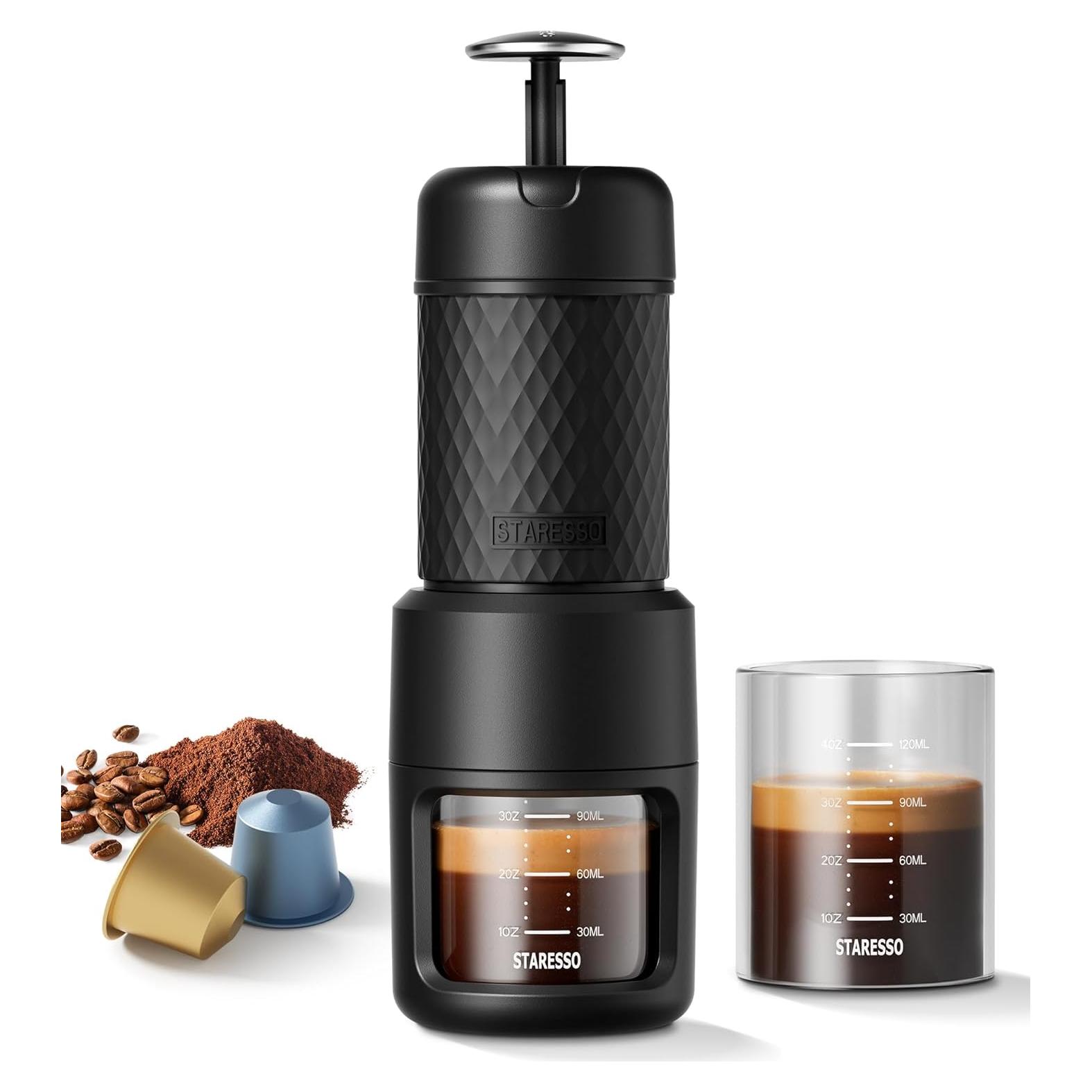 Cafetera Portátil STARESSO CLÁSICO 2 en 1 Espresso Manual