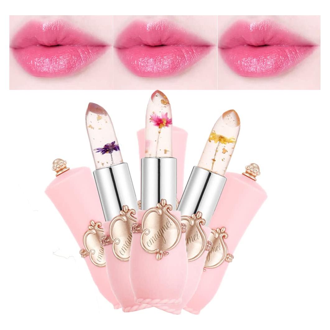 Juego de 3 Pintalabios de Gel Pakivs con Cambio de Color