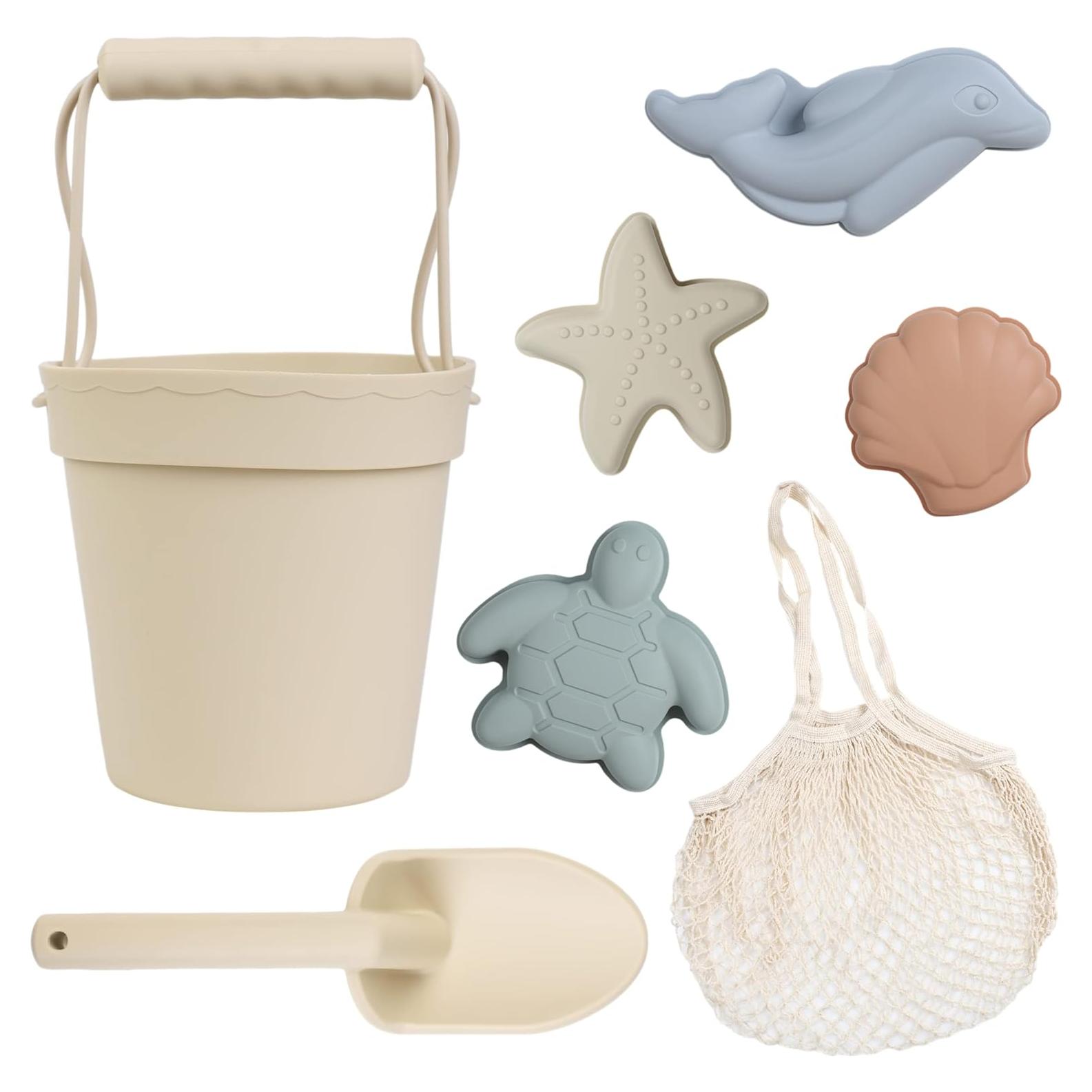 Set de Juguetes de Playa de Silicona BLUE GINKGO - 7 Piezas