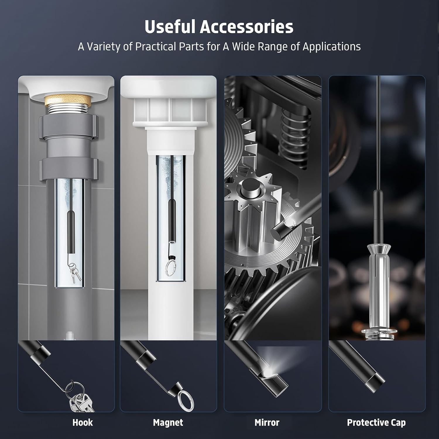 Cámara Endoscópica HD 1920P Medetayi 5m con Luz LED Ajustable