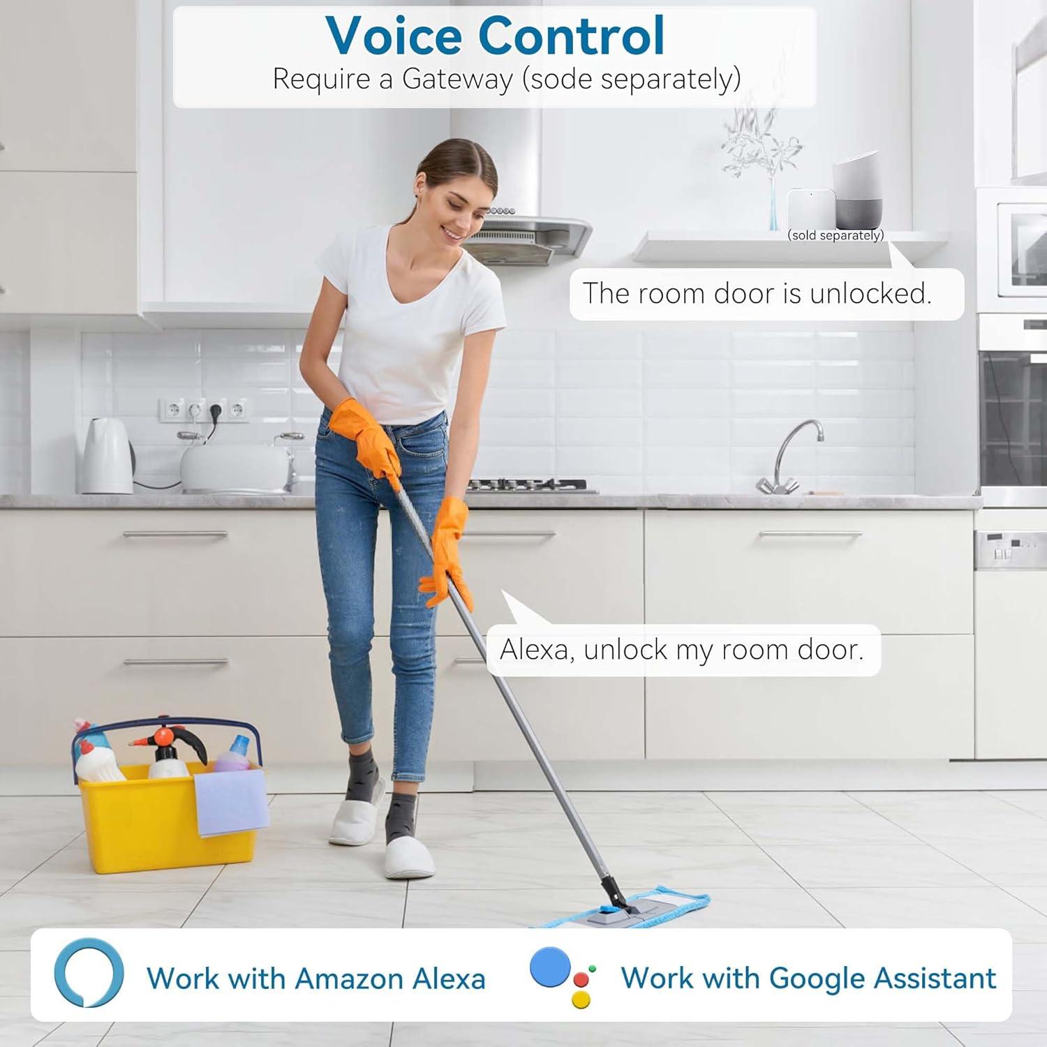 Cerradura Inteligente BEBASIA BA1H-BK con Huella Dactilar y APP