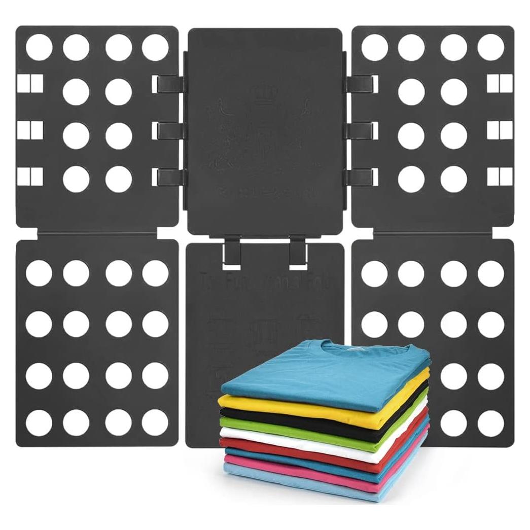 Tabla de Plegado de Ropa Geniusidea - Plegable, Negro, PP