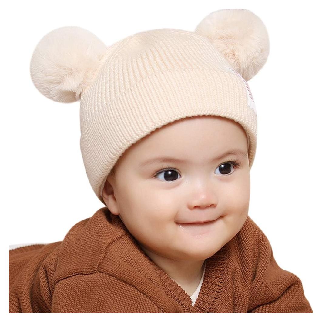 Gorro de Invierno para Bebés Beige ABP-210 Suave y Cálido
