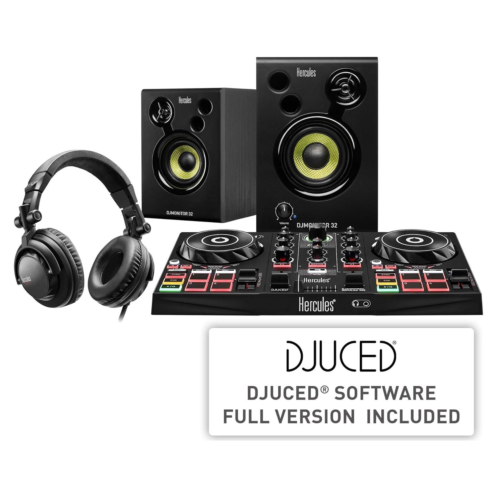 Kit de Aprendizaje DJ Hercules Controlador Inpulse 200 60W