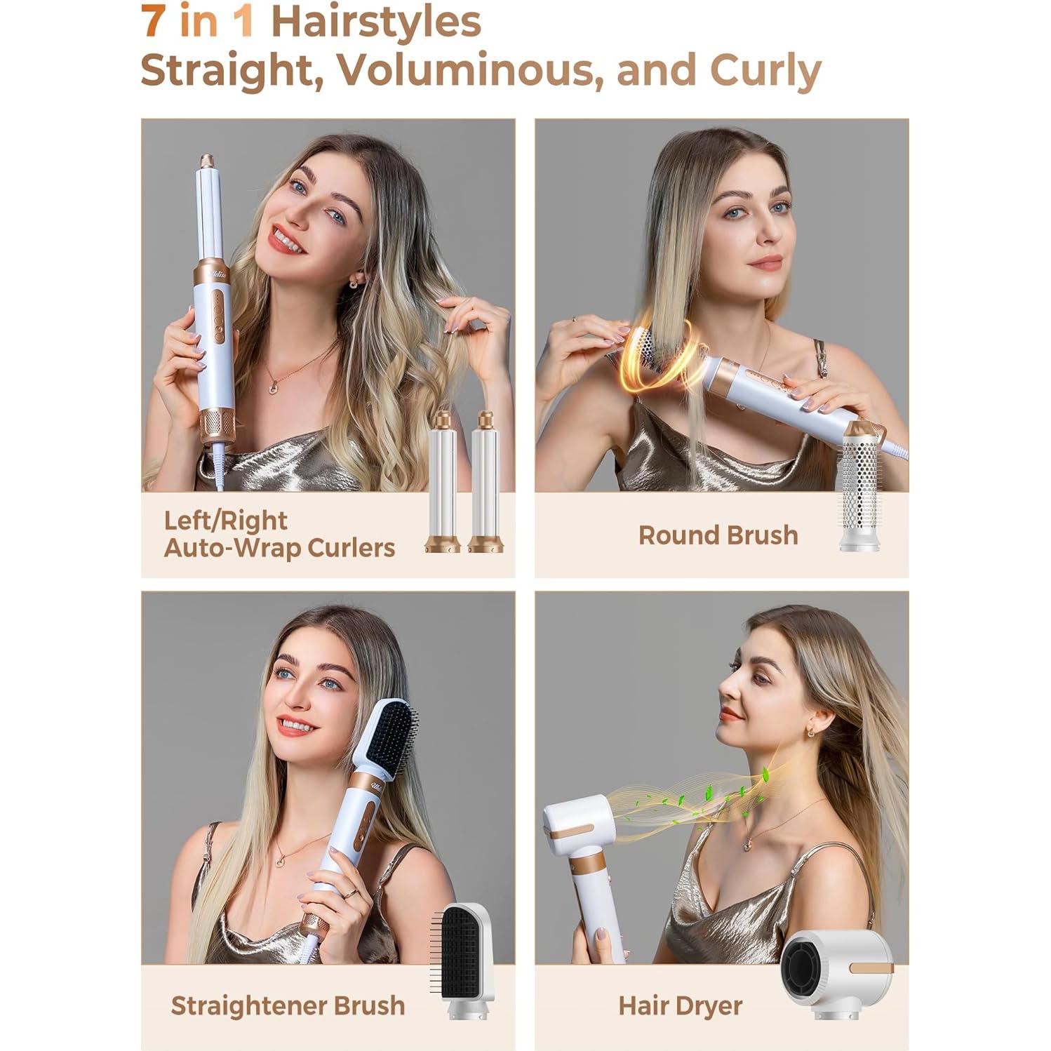 Cepillo Secador de Cabello UKLISS WT-626 7 en 1 110000 RPM