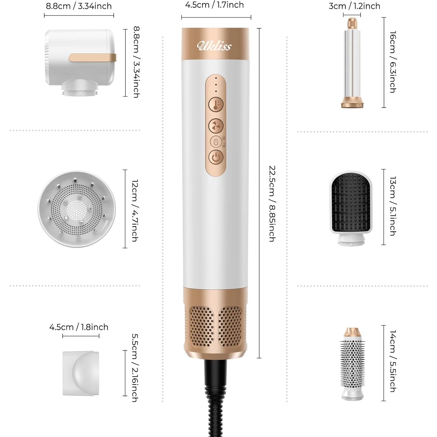 Cepillo Secador de Cabello UKLISS WT-626 7 en 1 110000 RPM