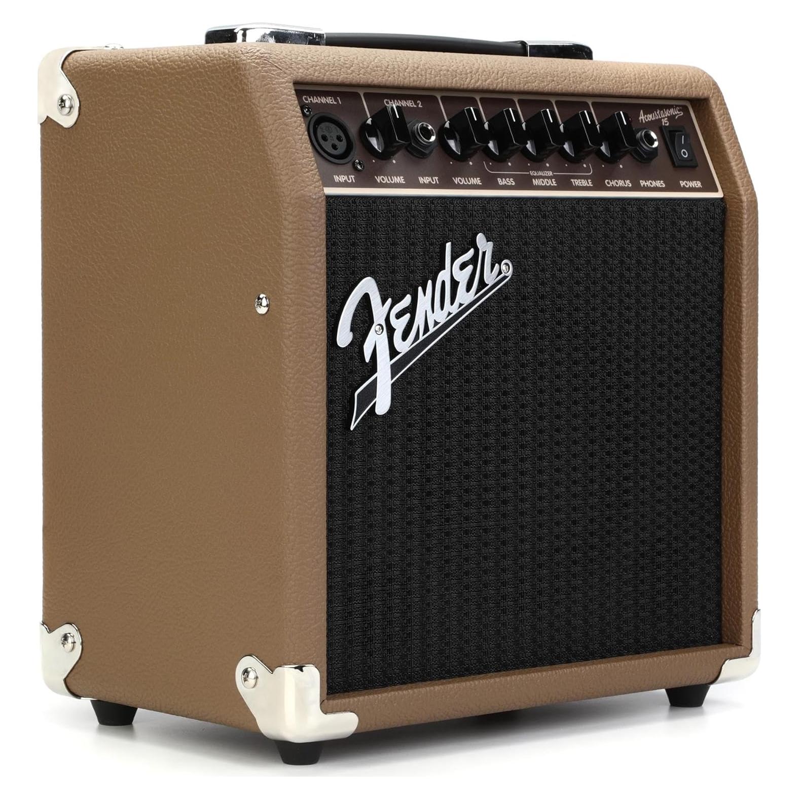 Amplificador Acoustasonic Fender 15W para guitarra acústica