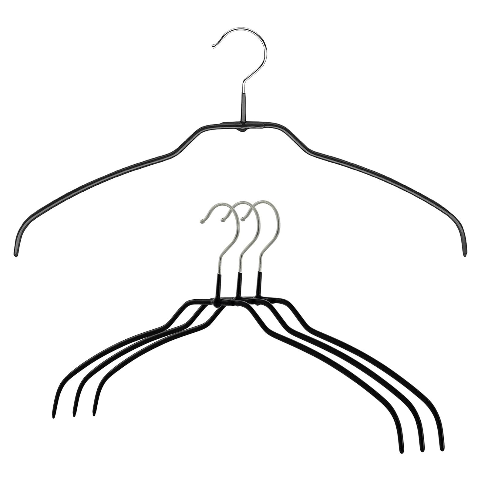 Perchas Antideslizantes MAWA Silhouette Ultra Delgadas 4 Pzas