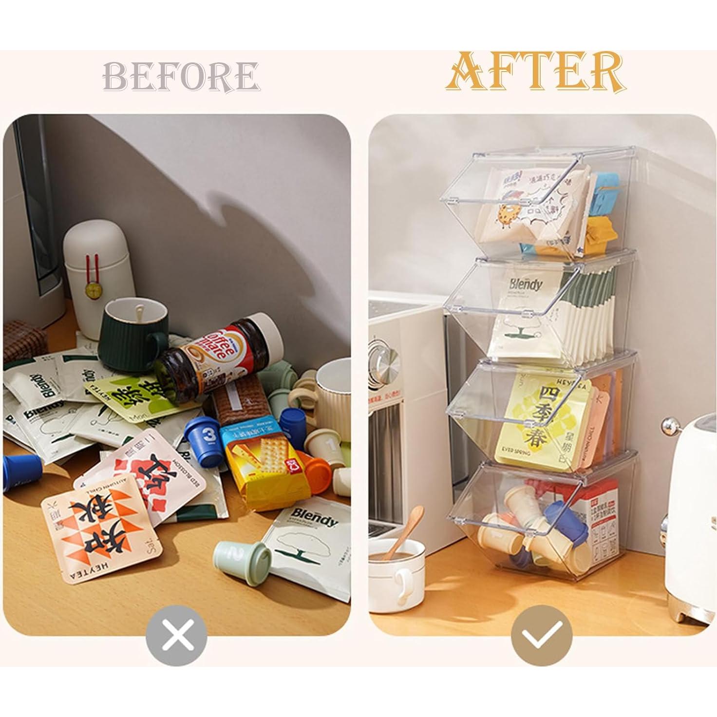 Organizador apilable de bolsas de té LLGWGL - 2 unidades