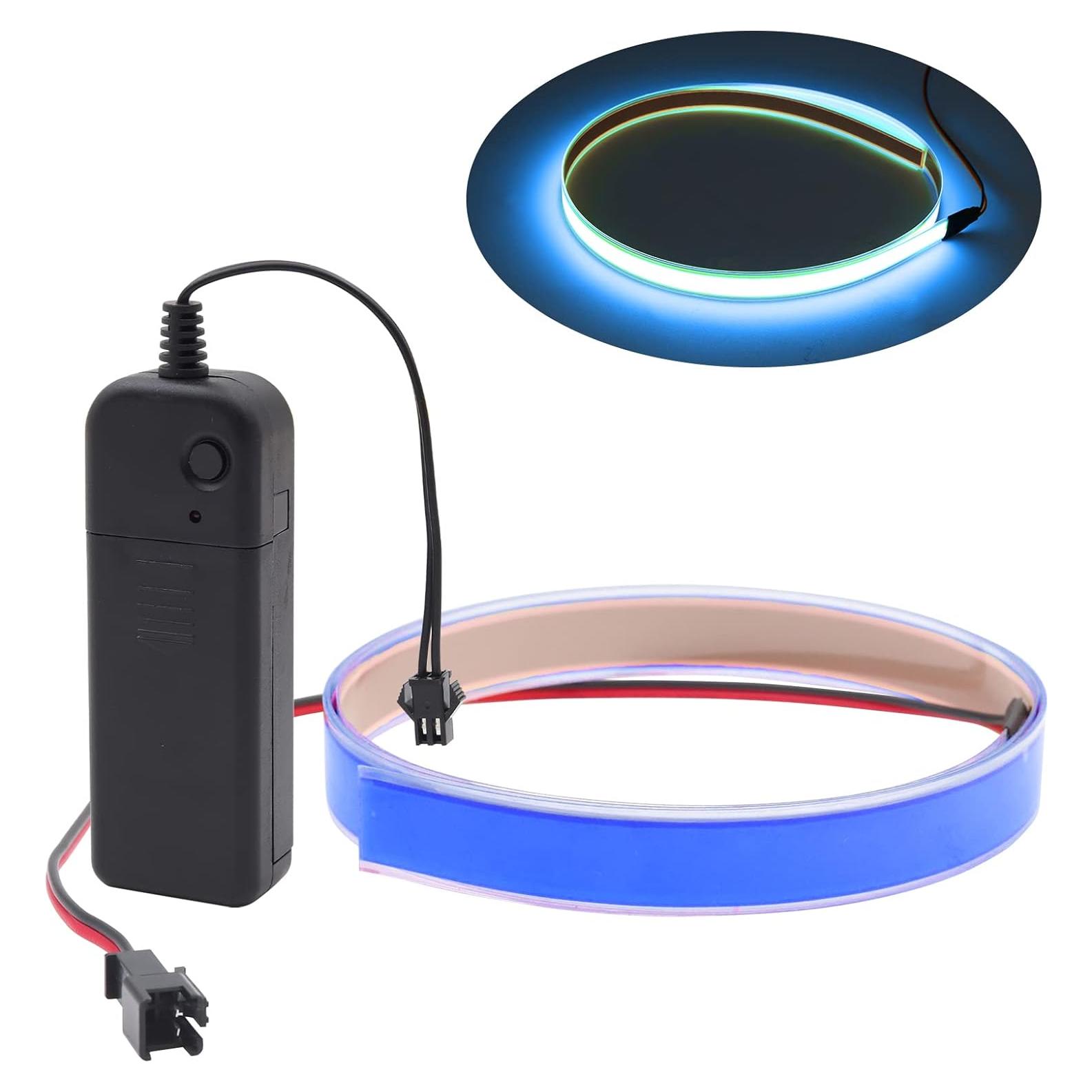 Tira de luz electroluminiscente Ygmylandbb 100 cm Azul 3 Modos