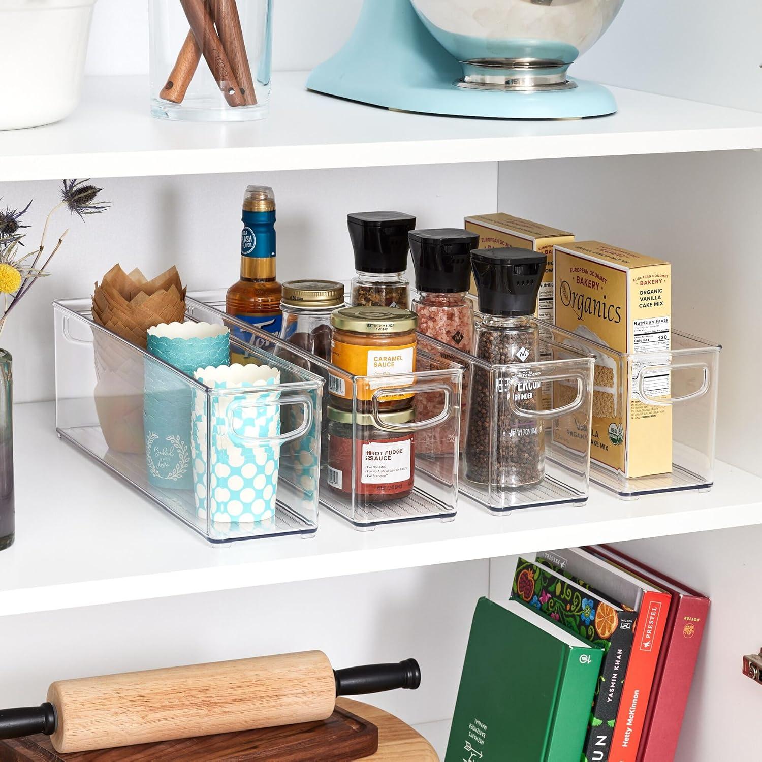 Set de 4 Contenedores Apilables iDesign para Almacenamiento