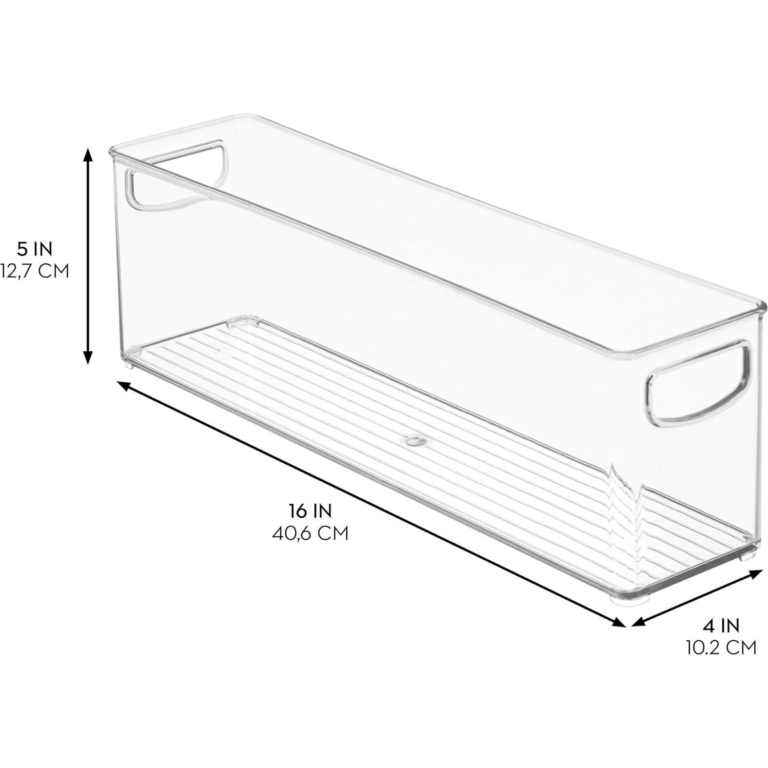 Set de 4 Contenedores Apilables iDesign para Almacenamiento