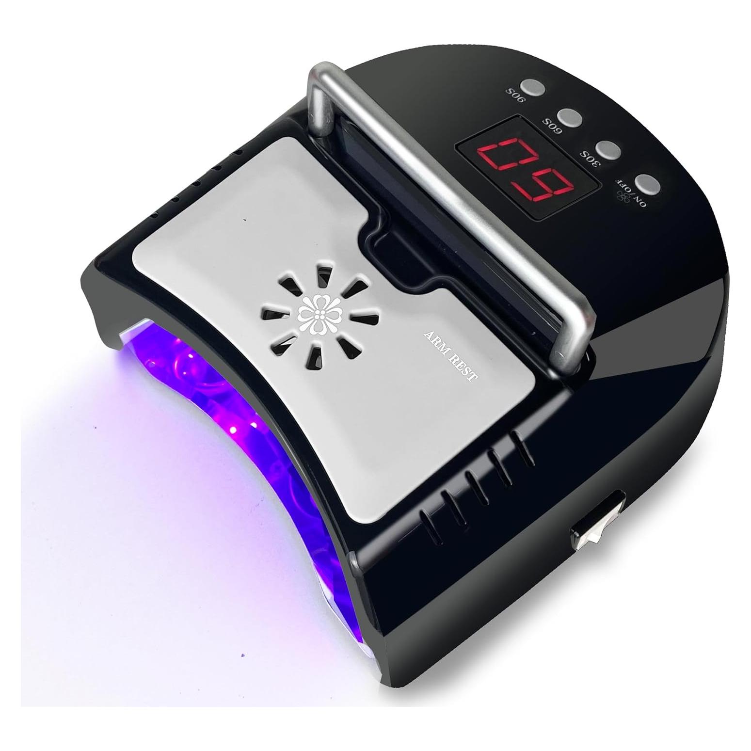 Lámpara de Uñas Inalámbrica OBEGOO UV LED 5200mAh Negra