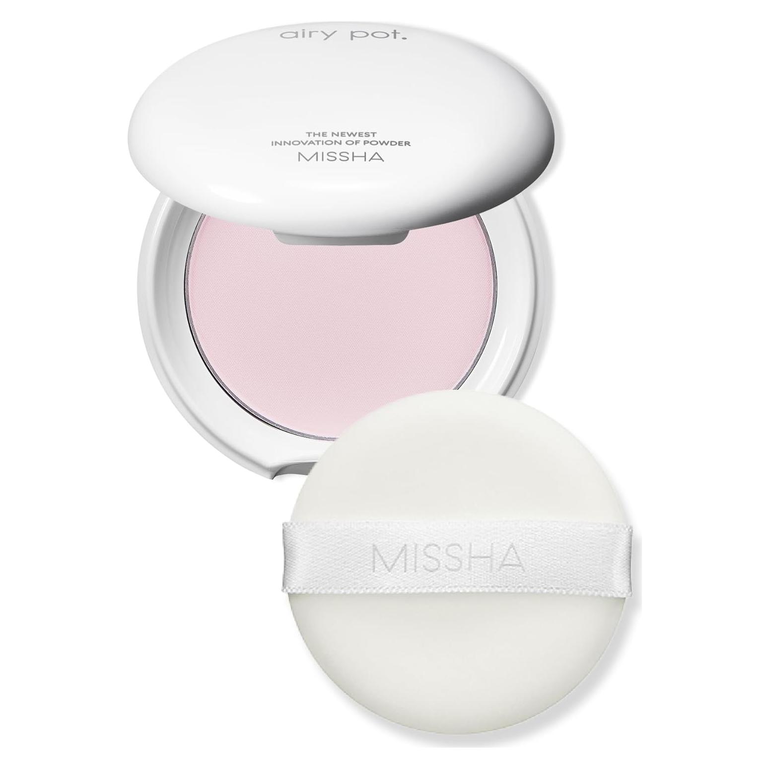 Polvo Compacto Presionado MISSHA Rosa Airy Pot 5g - Acabado Radiante
