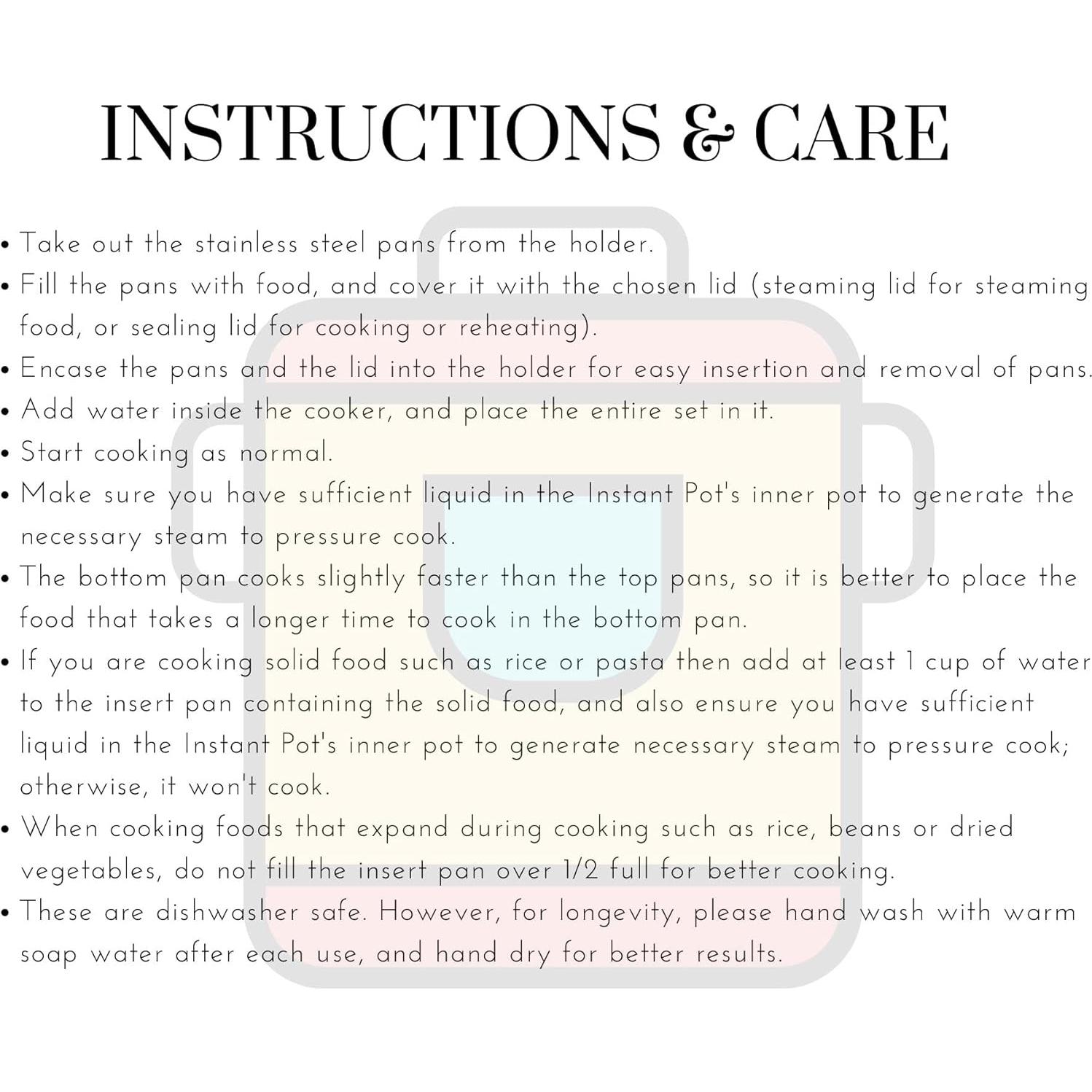 Inserto de Vapor Ecozoi 2 Niveles Acero Inoxidable 3-5 Qt