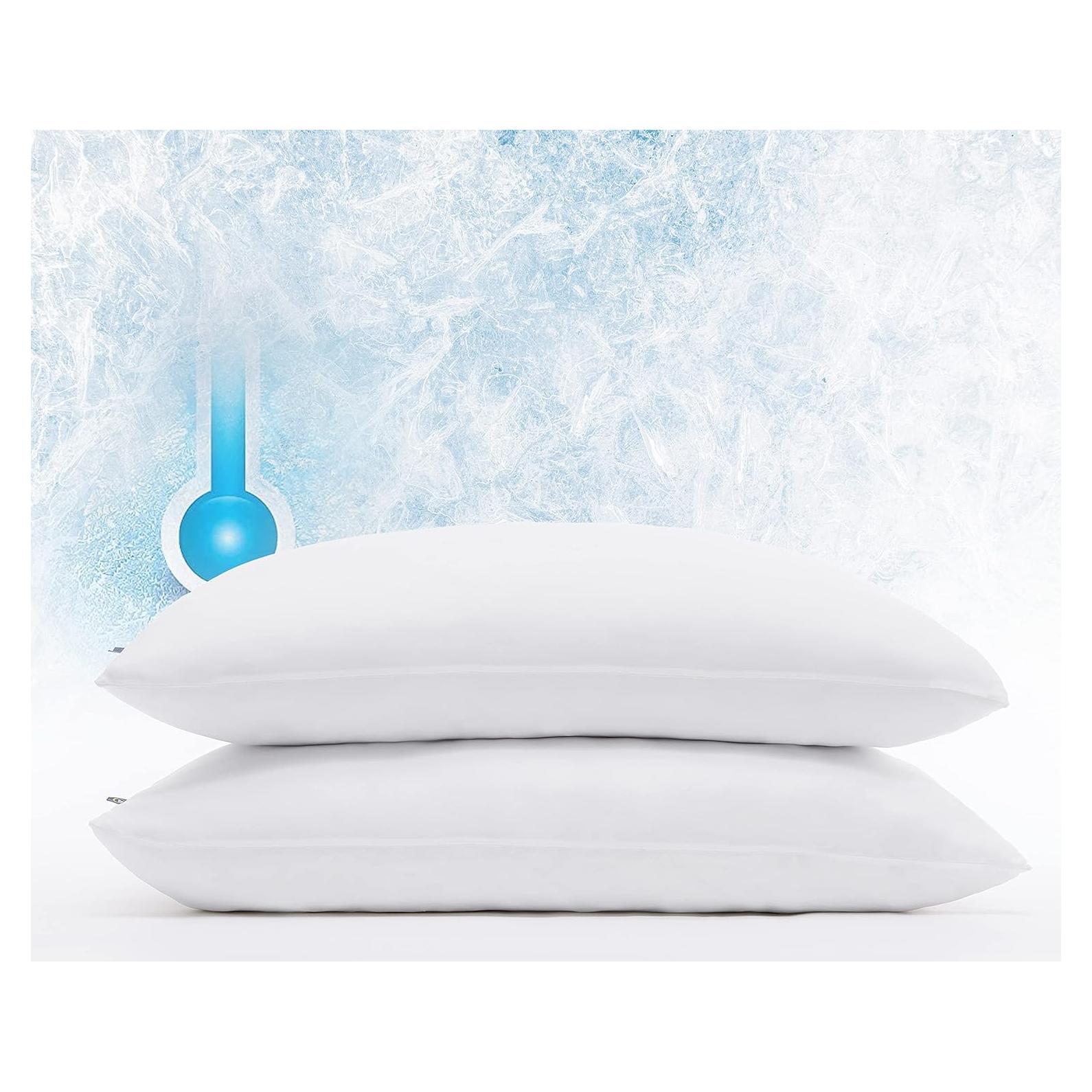 Protectores de Almohada Serta Power Chill Hipoalergénicos - 2 Piezas Reina Blanco