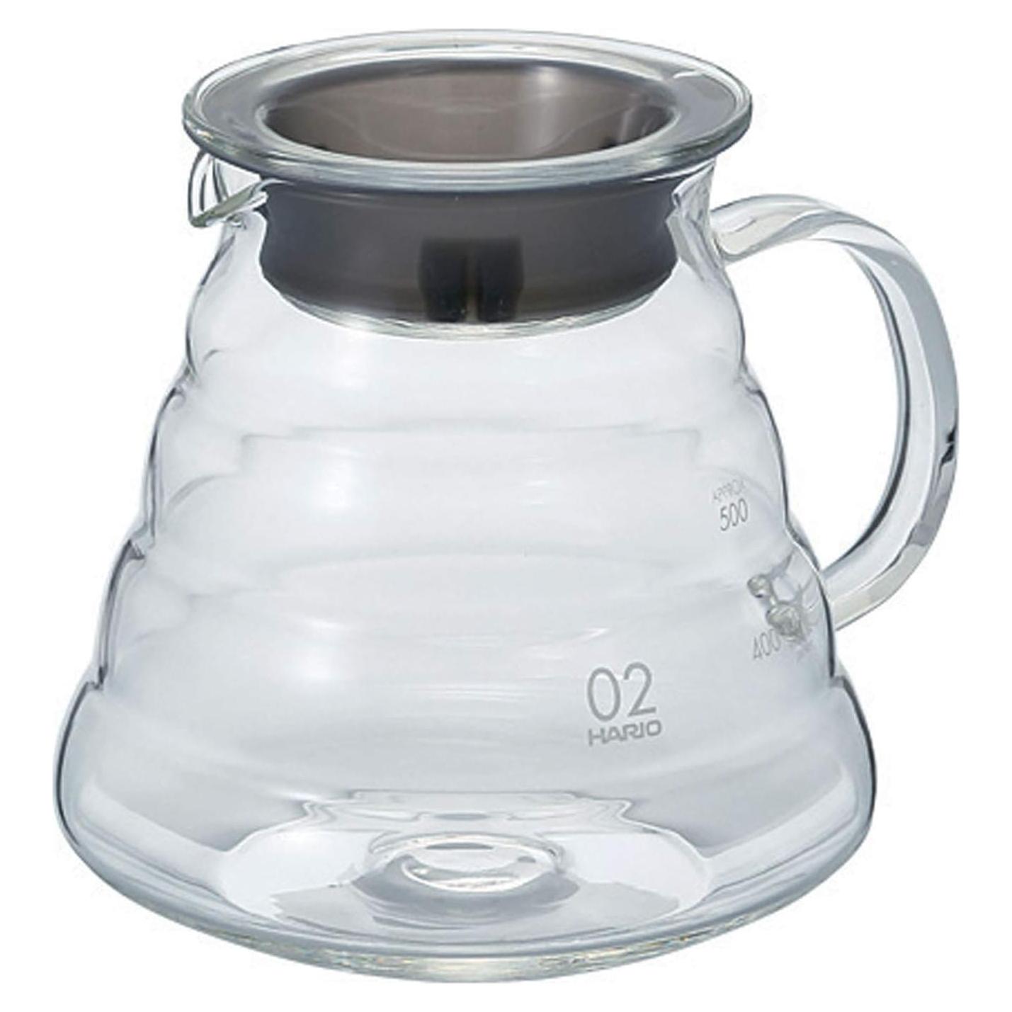 Servidor de Vidrio Hario V60 600ml Resistente al Calor
