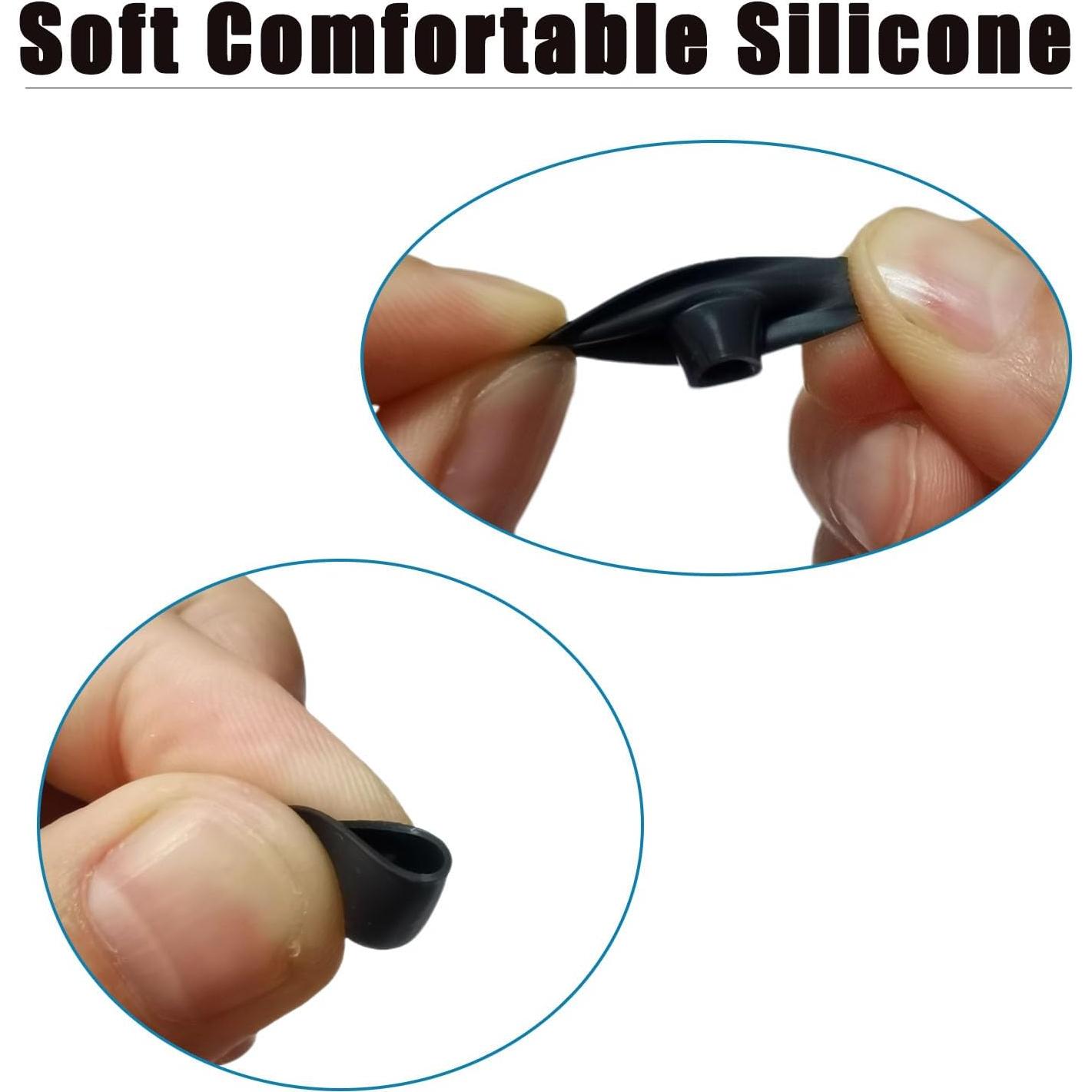 Silicone Ear Tips for Beats Studio Buds+Replacement Earbuds Tips for Beats Studio Buds/Fit Pro/Solo Buds Replacement Tips for Beats Earbuds, 6 Pairs Black