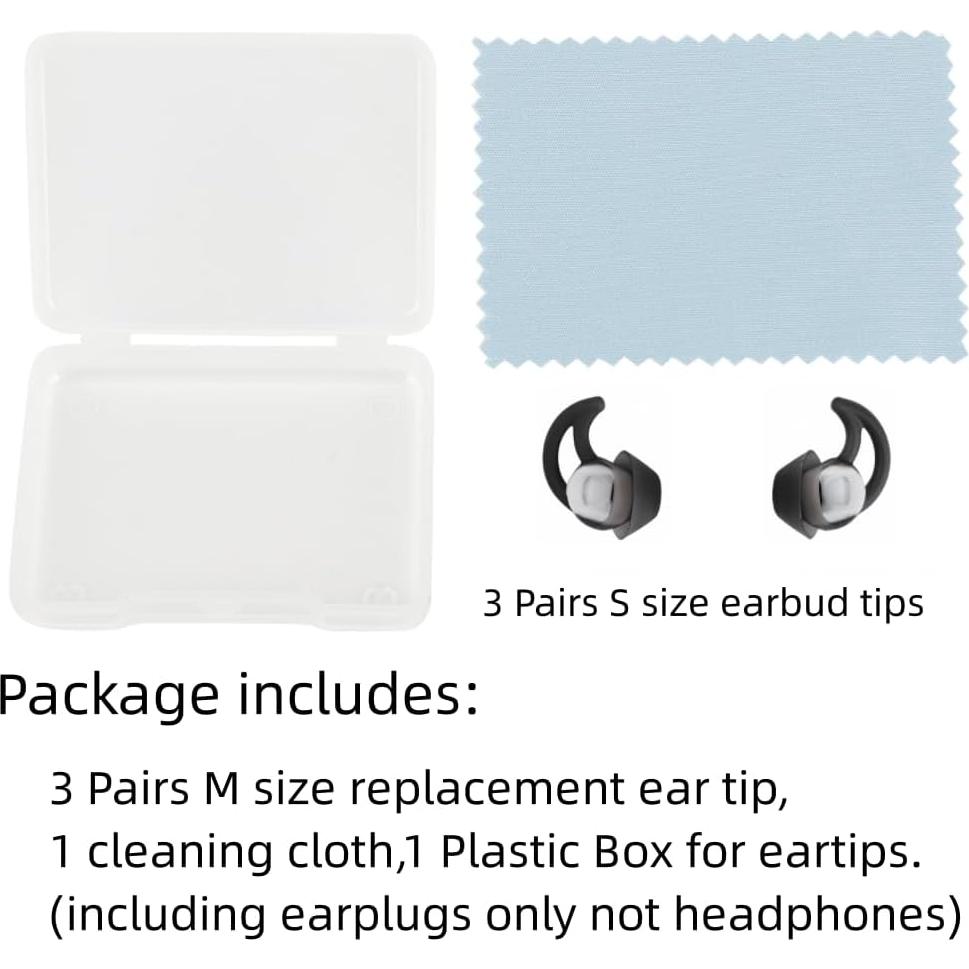 Consejos de Reemplazo de Silicona para Auriculares Bose - 3 Pares