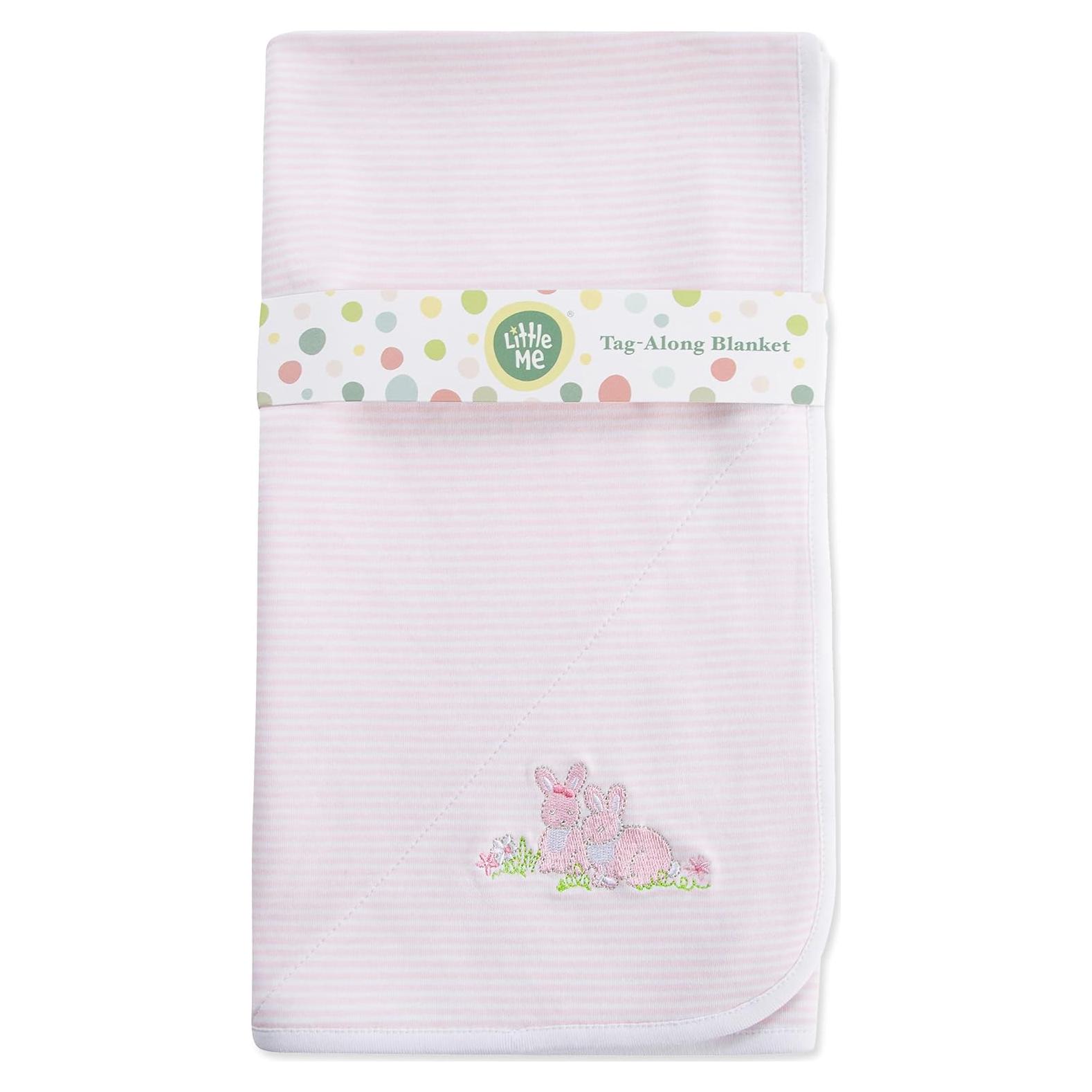 Manta de Envueltura 100% Algodón Little Me Conejitos 76x69cm