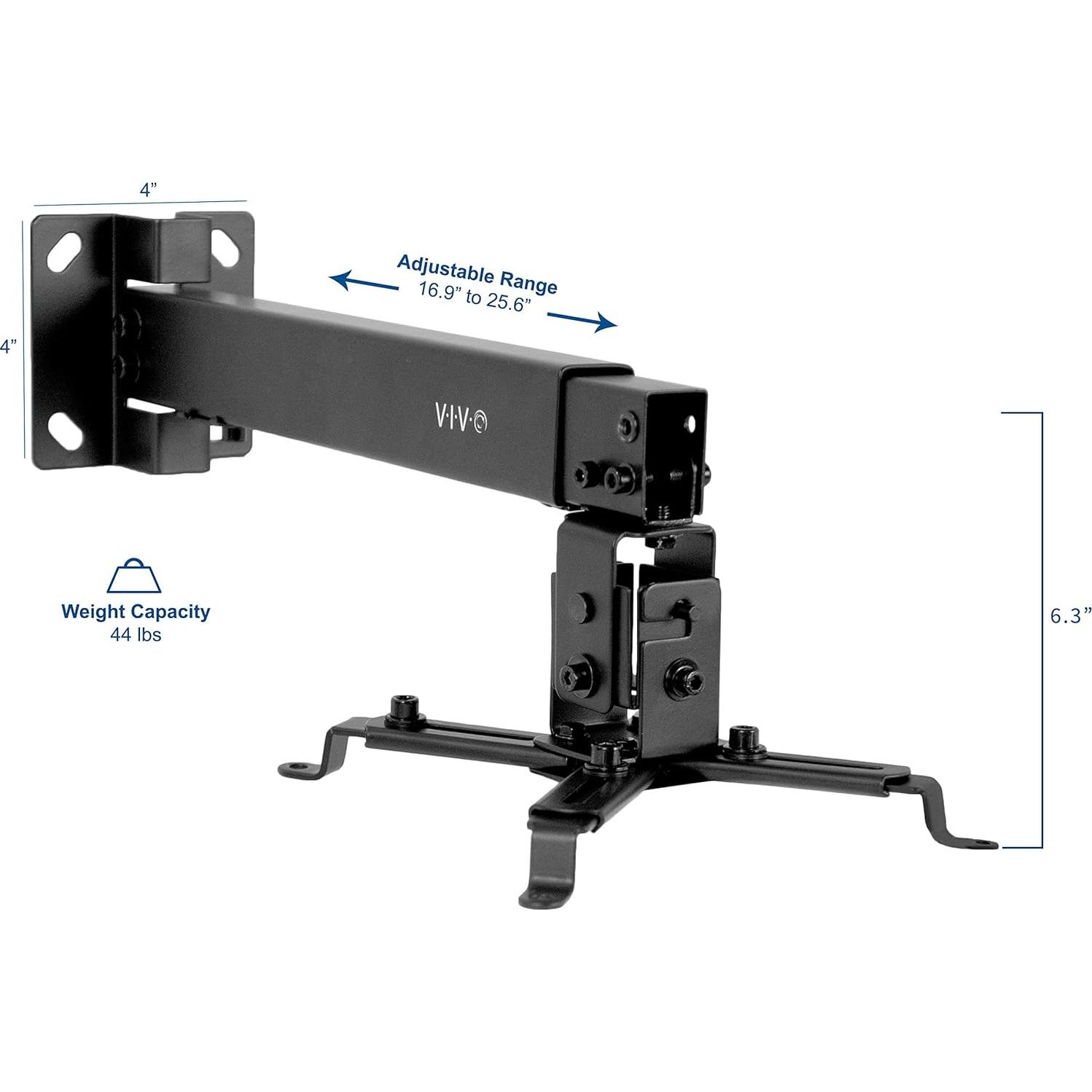 Soporte de Proyector Universal VIVO MOUNT-VP06B Ajustable Negro