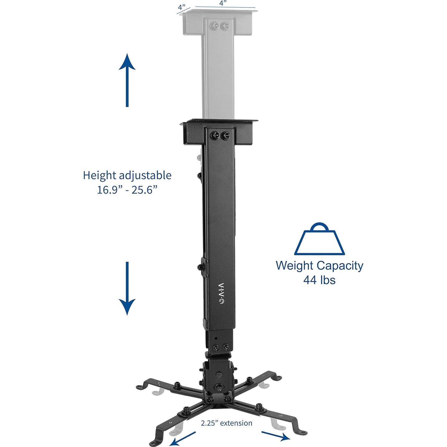 Soporte de Proyector Universal VIVO MOUNT-VP06B Ajustable Negro