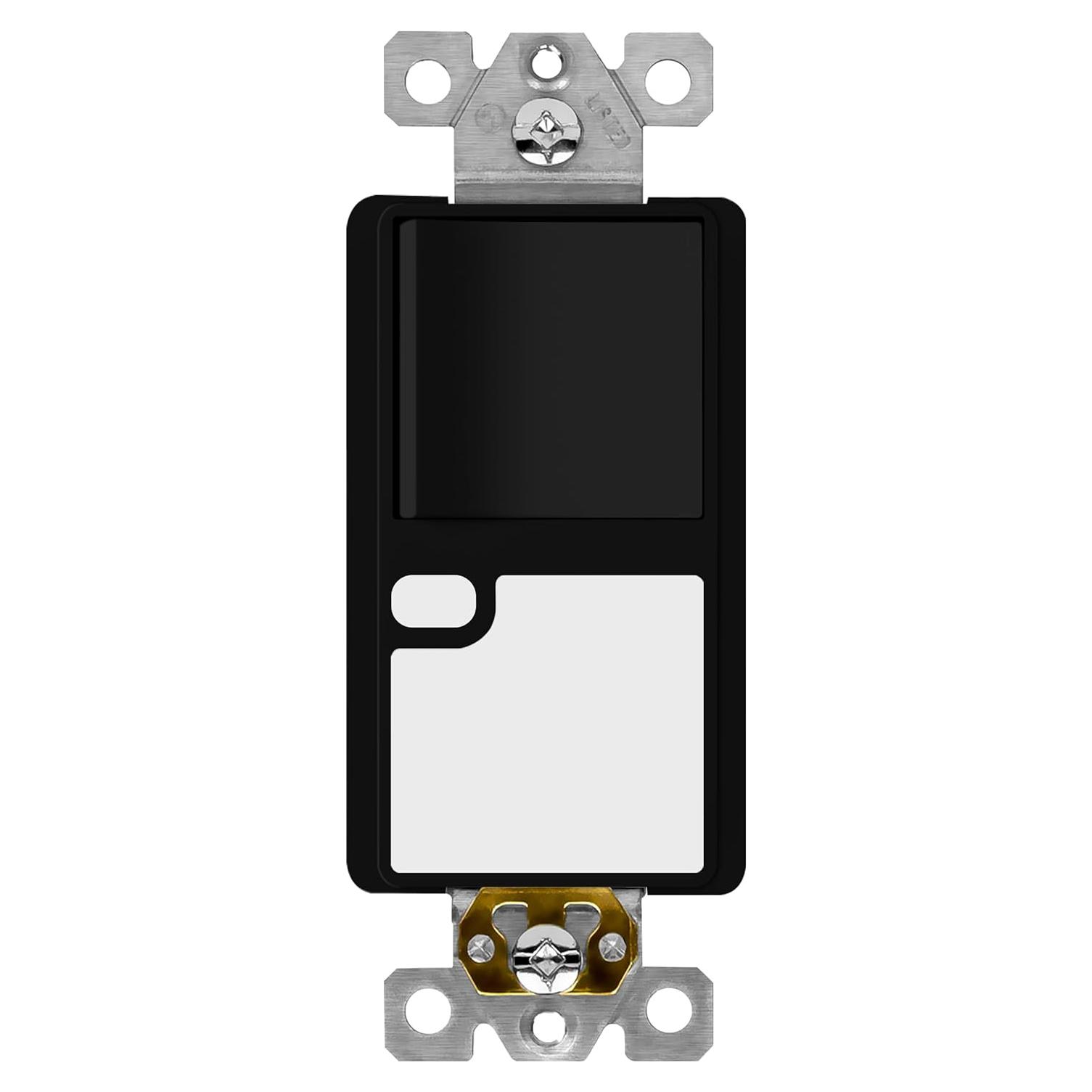 Interruptor de Luz Guía TOPGREENER TGLS315-BK 3 Vías Negro