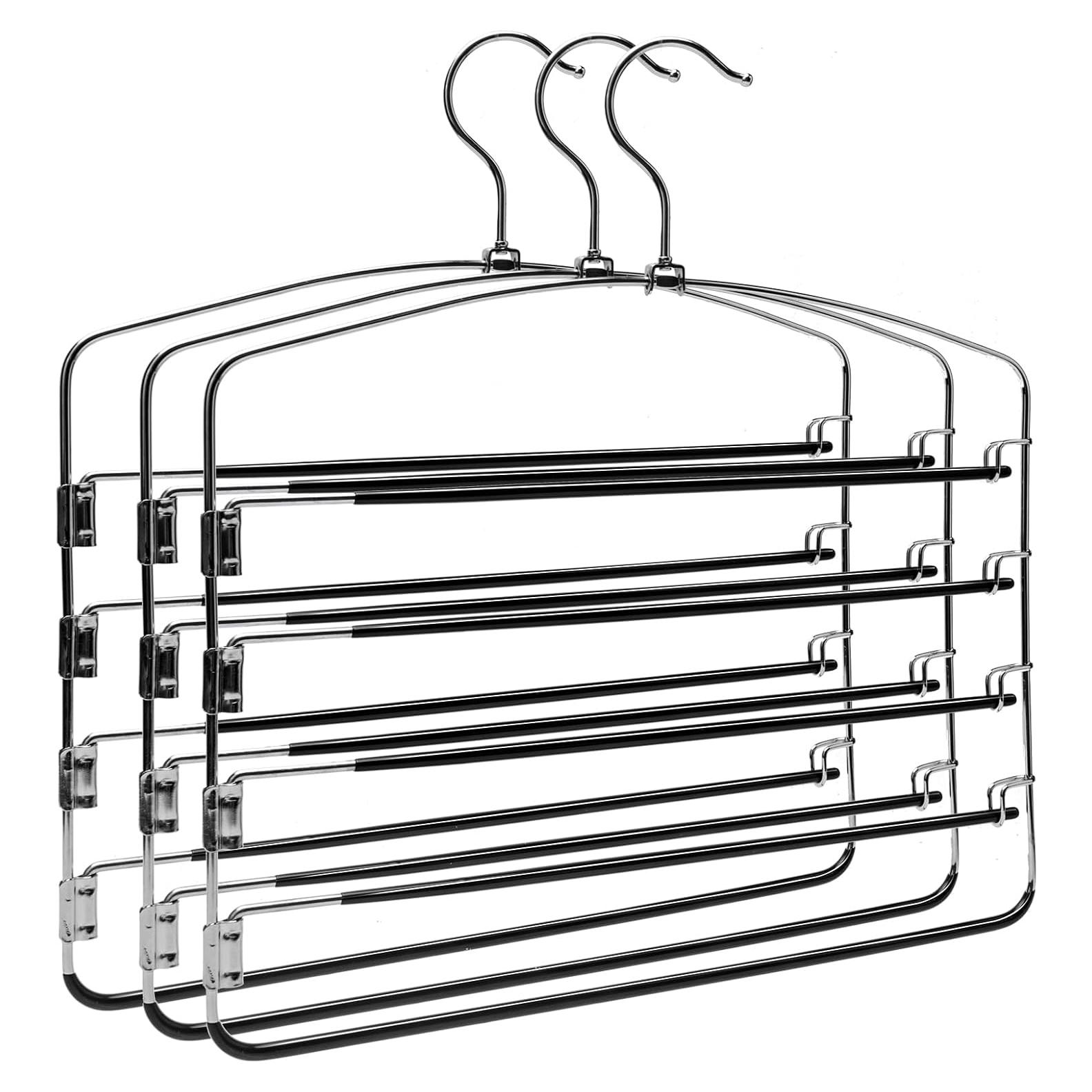 Perchas de Metal Antideslizantes Nature Smile, 3 Piezas, 5 Brazos