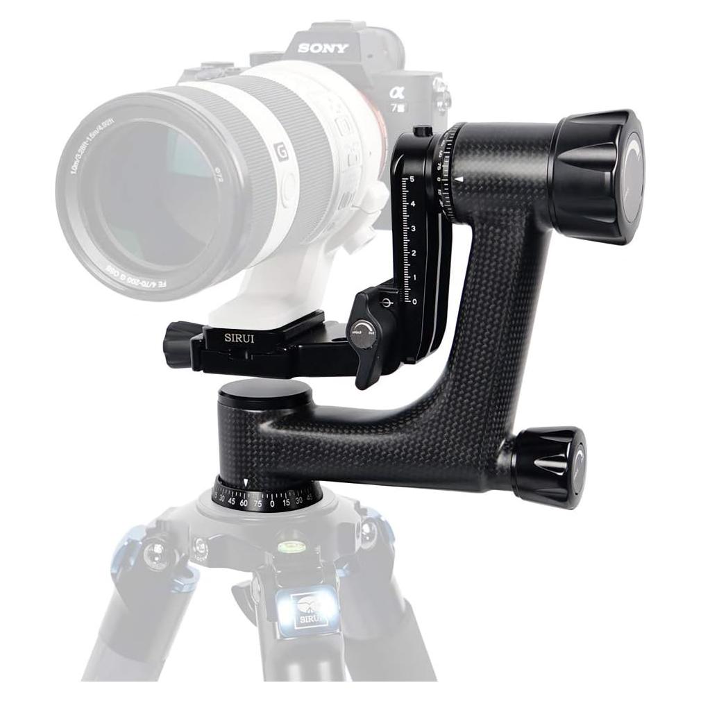 Cabezal de Cardán SIRUI PH-10 de Fibra de Carbono 15kg