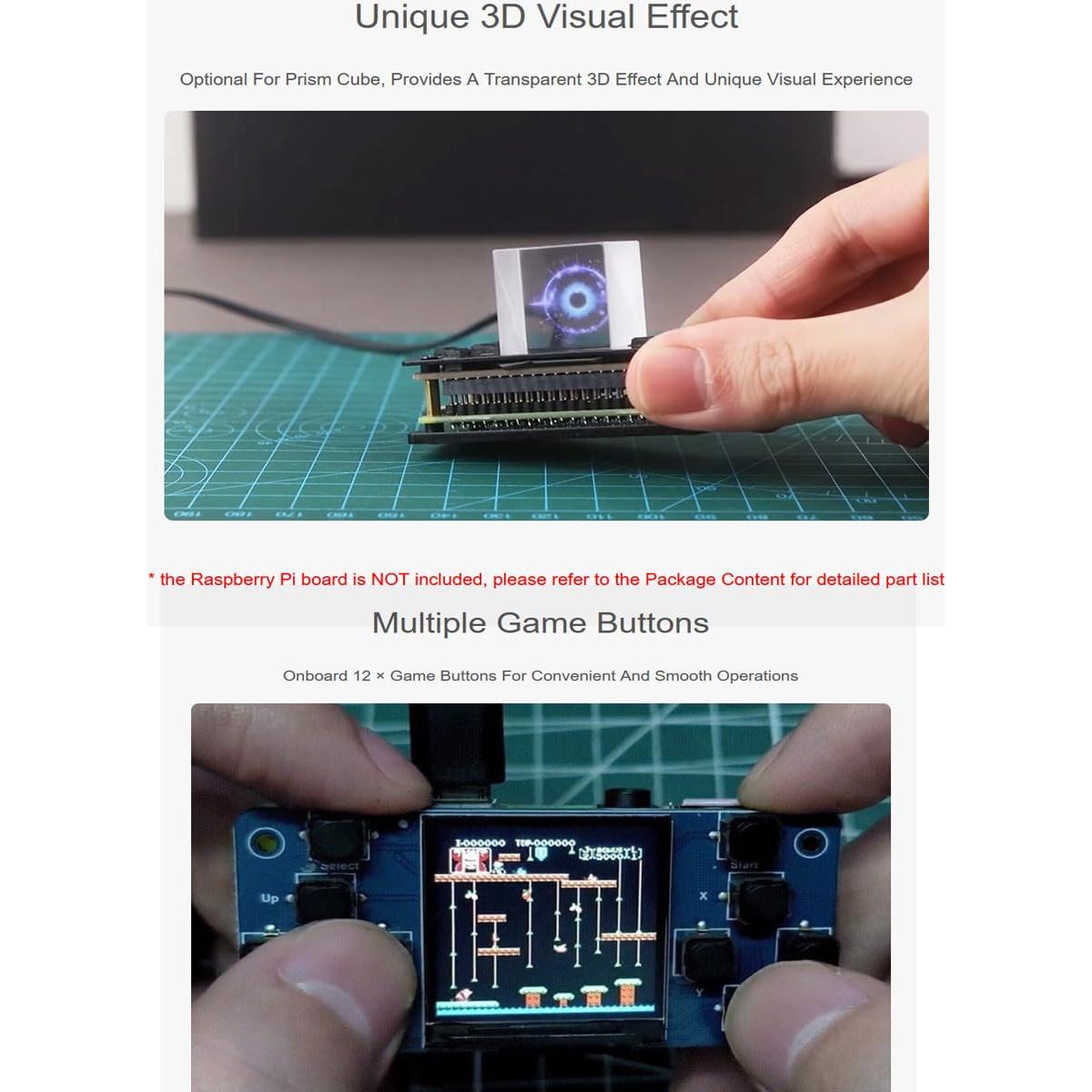 Consola de Juego LCD 1.3" GamePi13 para Raspberry Pi ST7789