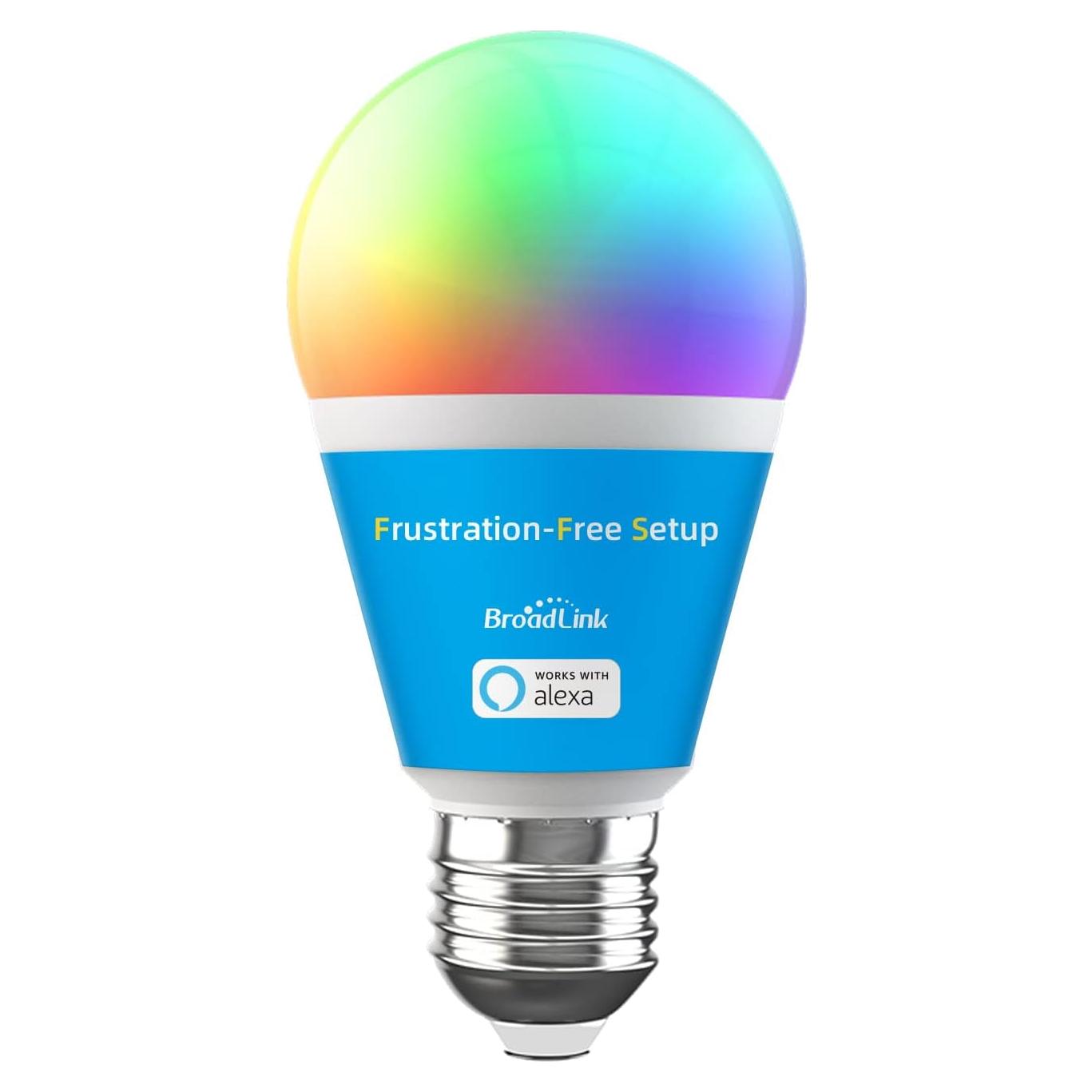 Bombilla Inteligente Broadlink E26 A19 9W 800LM Multicolor