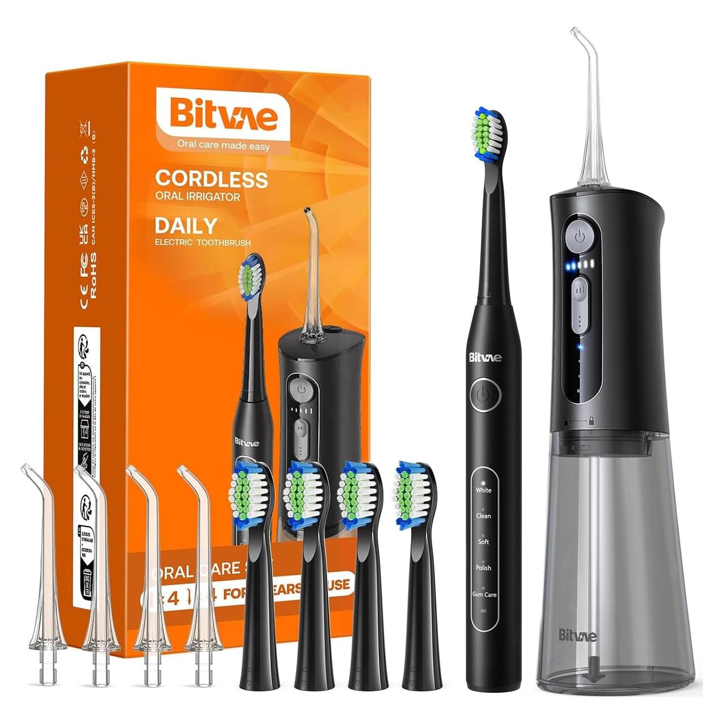 Combo Irrigador Bucal y Cepillo Eléctrico Bitvae C2