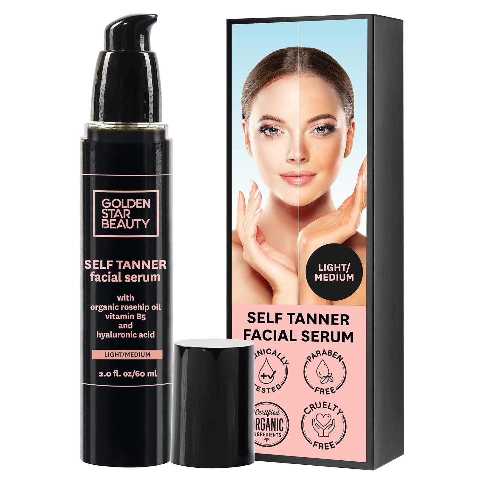 Suero Autobronceador Facial GOLDEN STAR BEAUTY 113g Hidratante