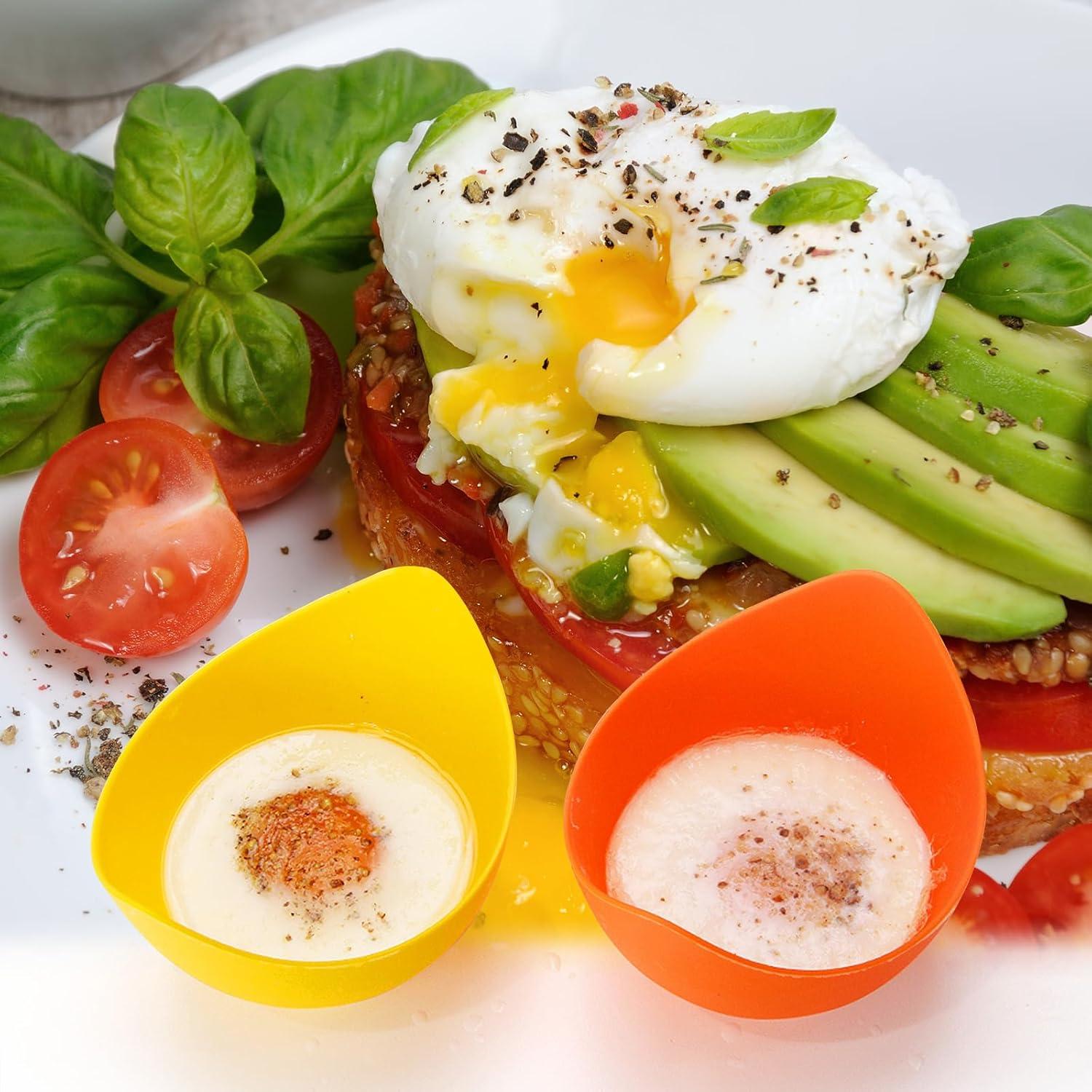 Escalfador de Huevos de Silicona LTWQLing - 4 Tazas Antiadherentes