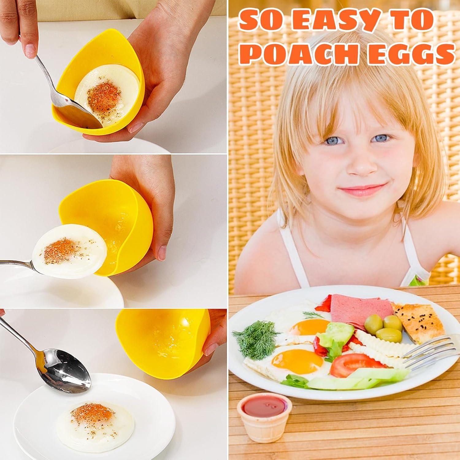 Escalfador de Huevos de Silicona LTWQLing - 4 Tazas Antiadherentes