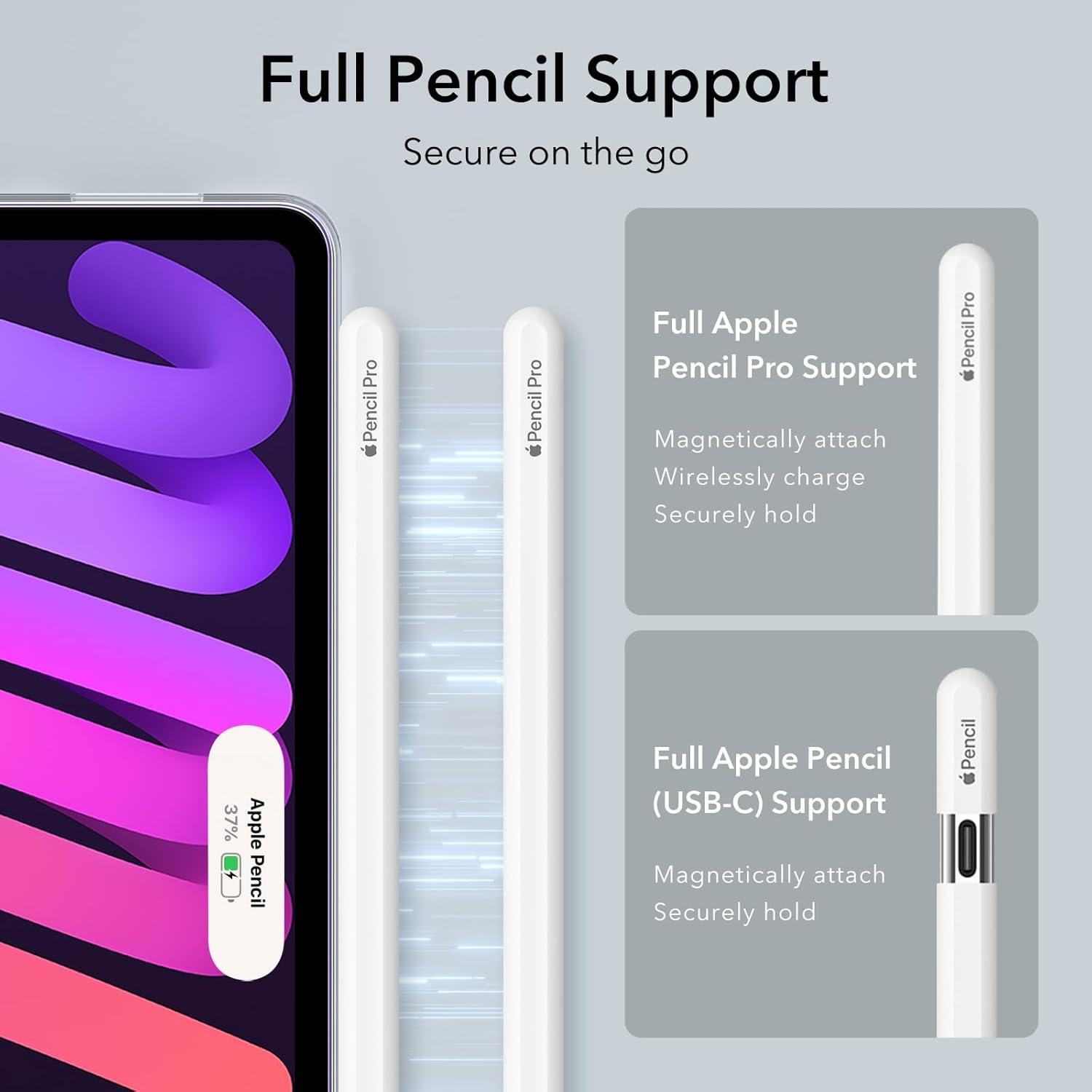 Funda Transparente ESR para iPad Mini 7/6 - Delgada y Ligera