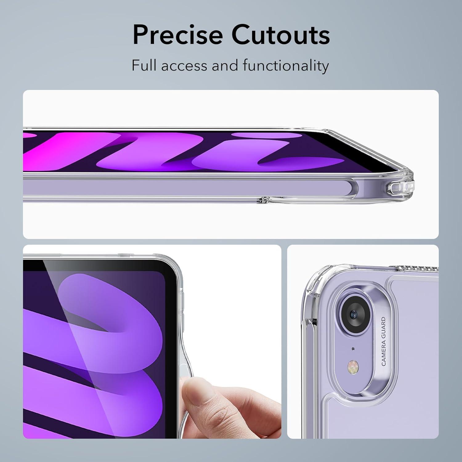 Funda Transparente ESR para iPad Mini 7/6 - Delgada y Ligera