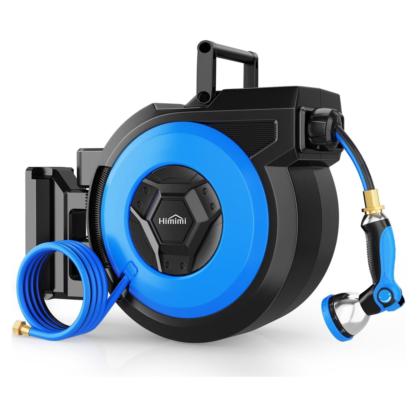 Carrete de Manguera de Jardín Retráctil Himimi 1/2" x 40m