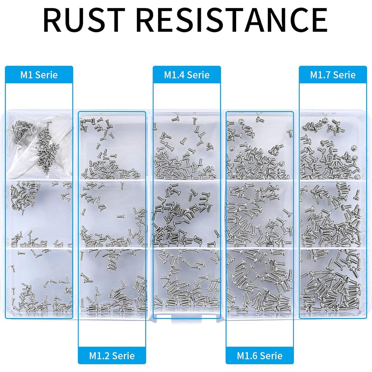 Kit de 800 Tornillos Pequeños WSLLM para Electrónica M1-M1.7