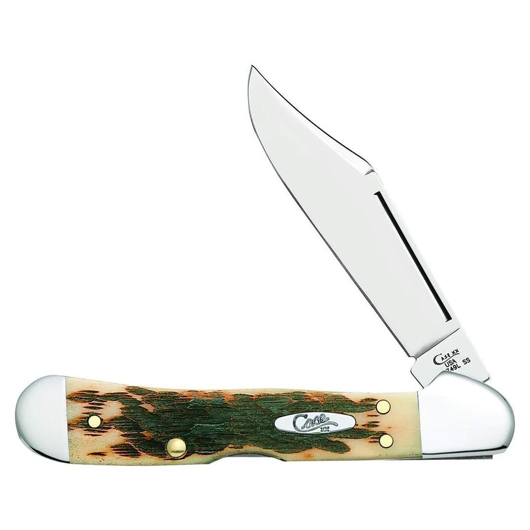 Cuchillo de bolsillo Case Mini Copperlock Hueso Ámbar 9.21 cm