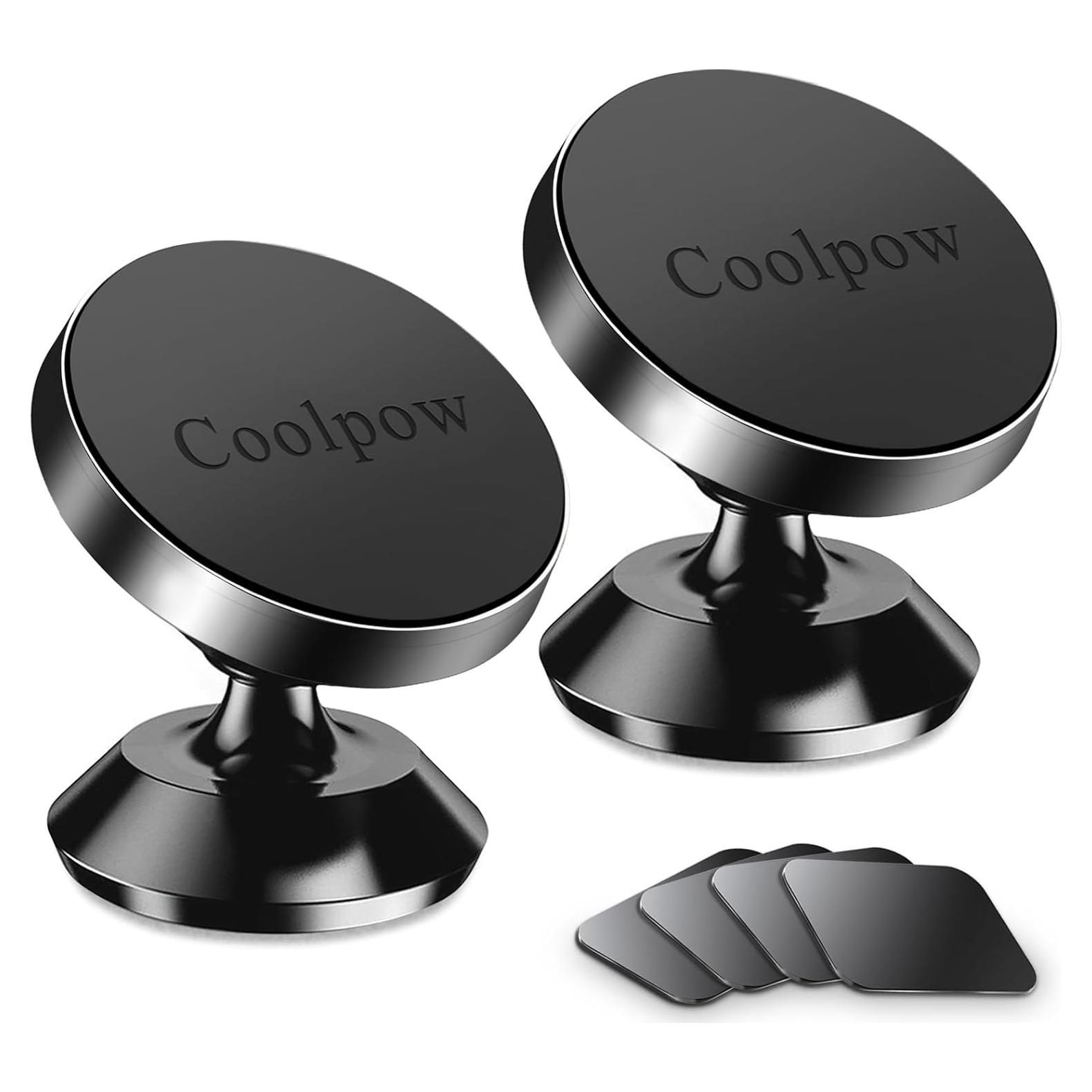 Soporte Magnético Coolpow para Teléfono en Coche 2-Pack