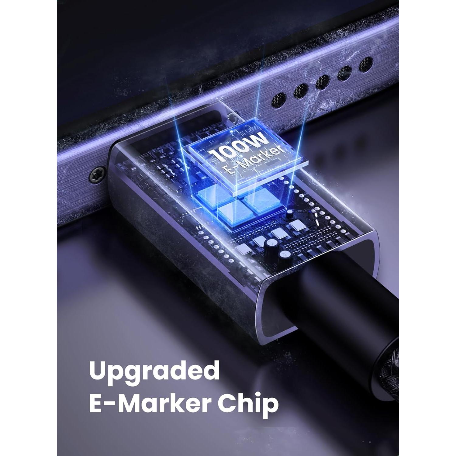 UGREEN Cable USB C 0.49m - Carga Rápida 100W para iPhone 15