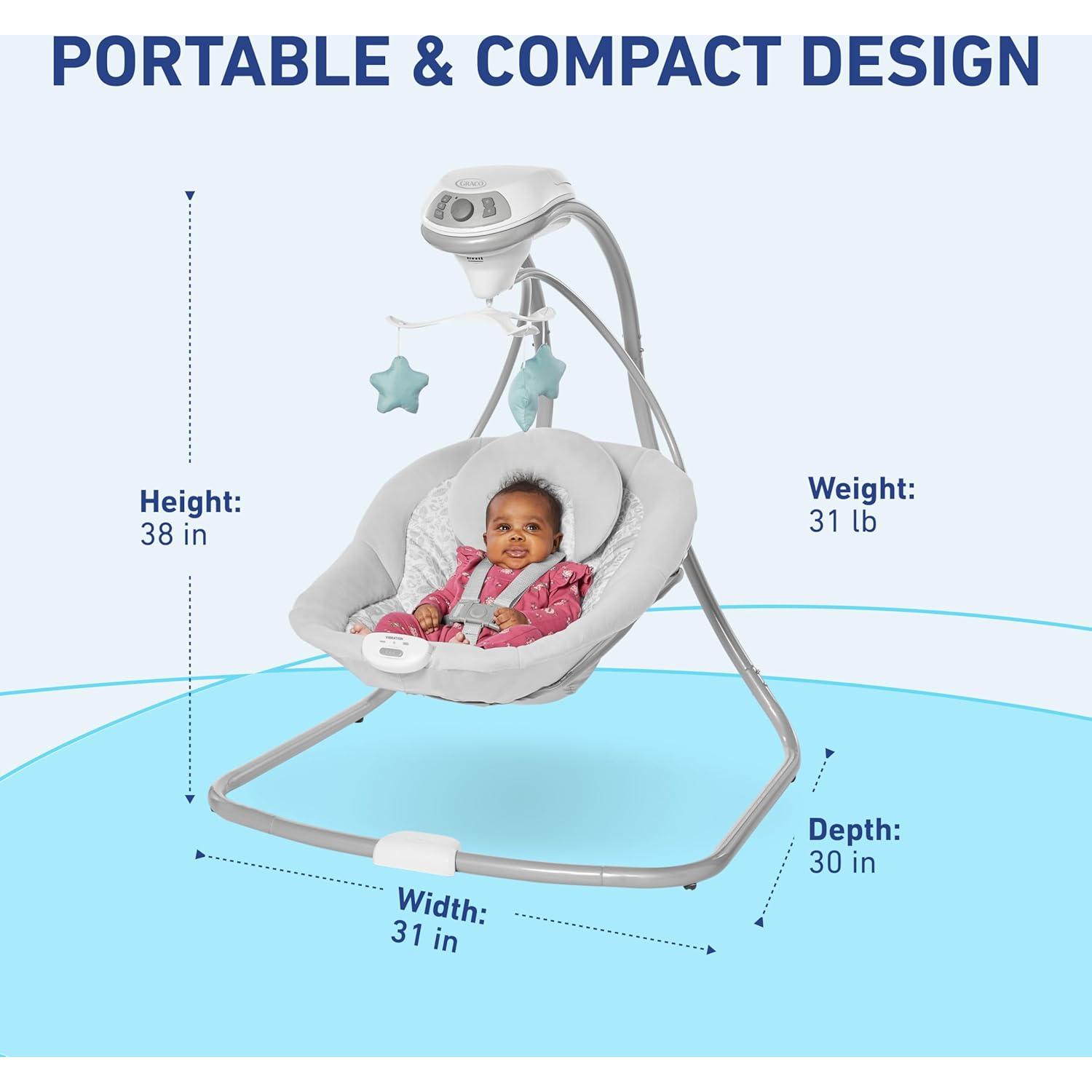 Columpio Graco Simple Sway Abbington 6 Velocidades