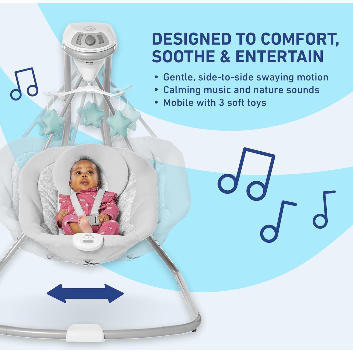 Columpio Graco Simple Sway Abbington 6 Velocidades