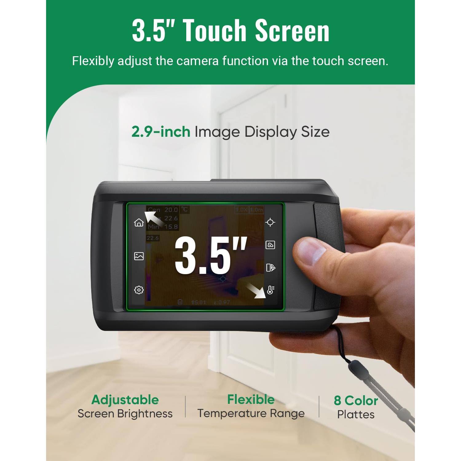 Cámara Térmica HSFTOOLS HP96, 240x240, Pantalla 3.5"