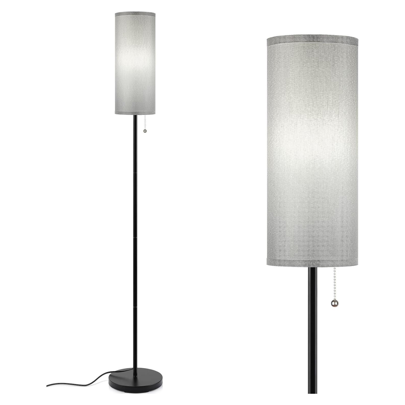 Lámpara de Pie LED Coucerk Gris 3 Temperaturas de Color