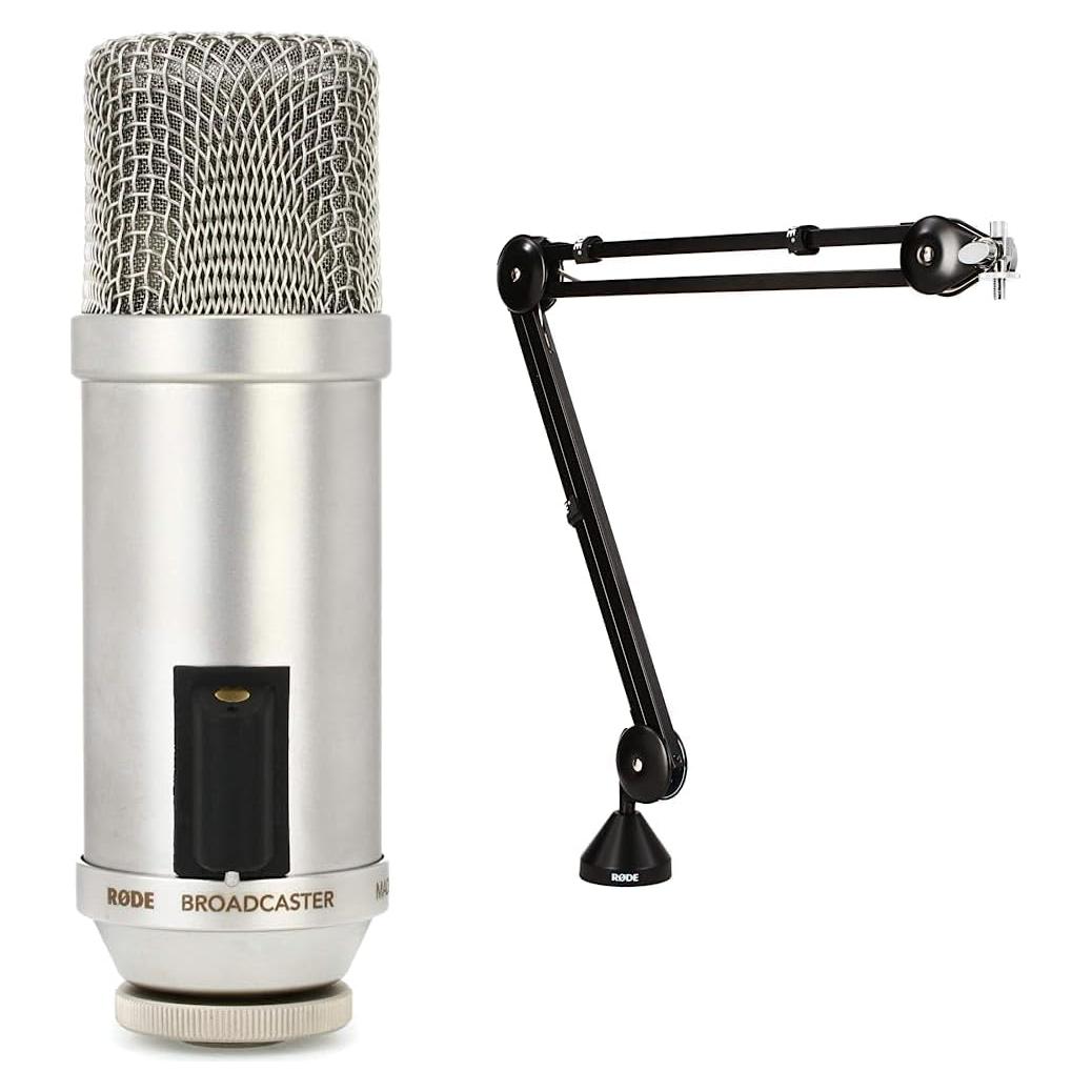 Micrófono de Condensador Rode Broadcaster + Brazo PSA1
